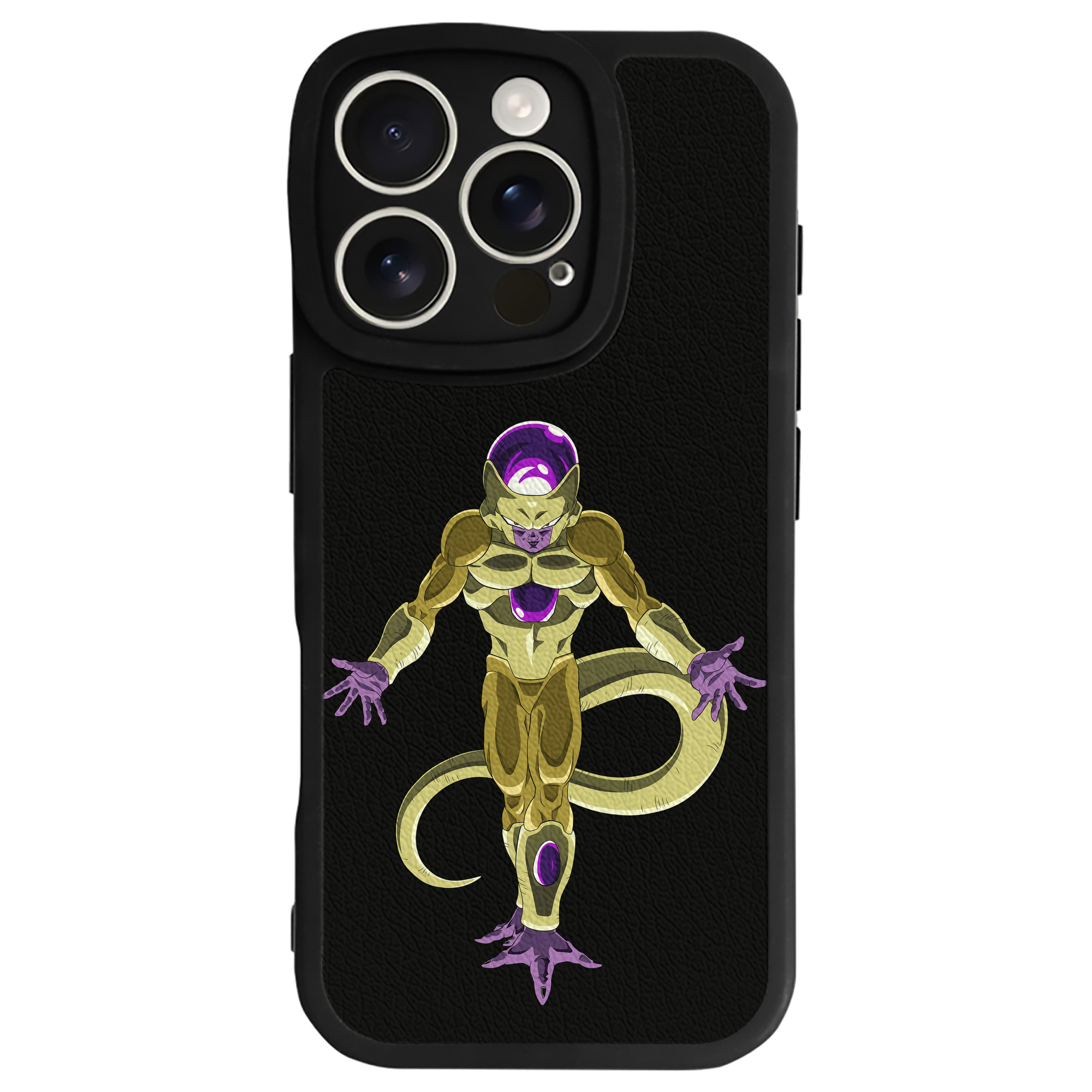 （画像用） ドラゴンボール フリーザ DRAGON BALL Frieza 【iPhone 16シリーズ対応】シリコンスマホケース（レザー調） 材質：シリコン